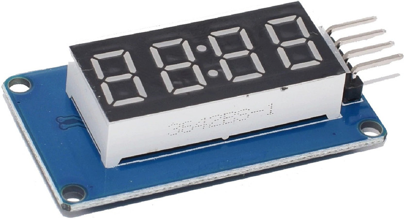 KTC CONS LABS TM1637 4 Bits Digital LED Display Module 7 Segment 0.36Inch Clock RED Anode Tube Four Serial Driver Board Pack Display Lights Electronic Hobby Kit