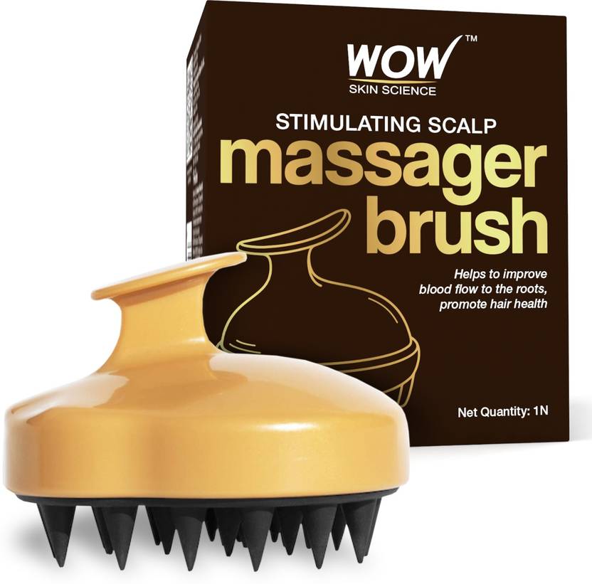 WOW SKIN SCIENCE Stimulating Scalp Shampoo Brush for Natural Hair Care