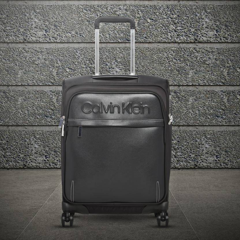 Calvin Klein West 34Th St-Embossed Cabin Suitcase - 20 inch Black - Price  in India 