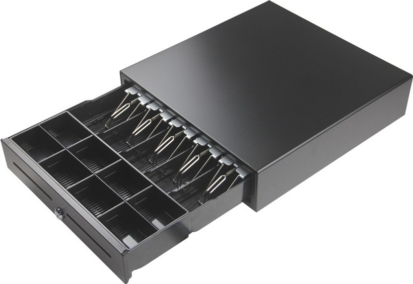 GOBBLER 13 Compartments Metal Metal Cash Drawer(Black)