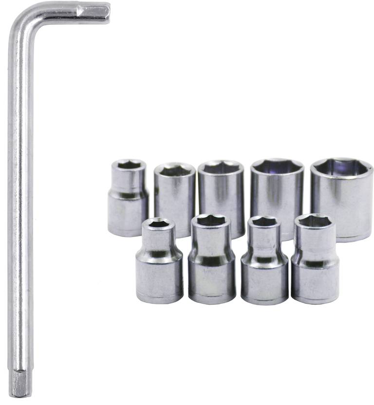 Hillgrove 10Pcs Hex Socket Wrench Spanner Tool Goti Set for Automobiles