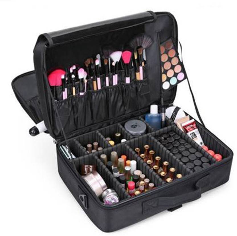 Blossom Women Professional Suitcase Makeup Box Make Up Cosmetic Bag