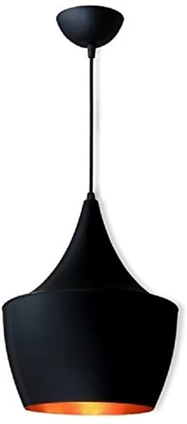 KRYSTALS KRYSTALS Single Head Vintage Hanging Industrial Shade (Small) Without bulb Pendant Lamp Ceiling Lamp(Black) - Flipkart Deal