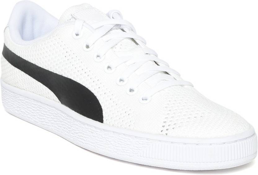PUMA Unisex White Basket Classic evoKNIT Sneakers Sneakers For Men - Buy  PUMA Unisex White Basket Classic evoKNIT Sneakers Sneakers For Men Online  at Best Price - Shop Online for Footwears in