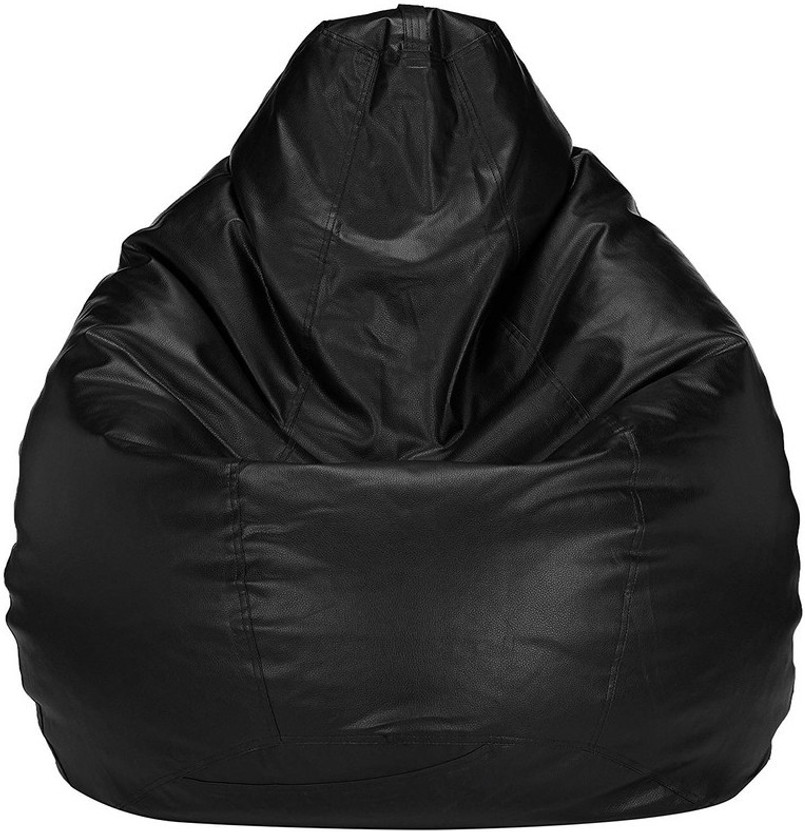 Sanch XXL Tear Drop Bean Bag Cover  (Without Beans)(Black)