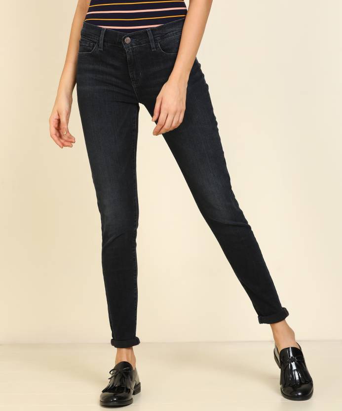 LEVI'S Super Skinny Women Dark Blue Jeans - Buy LEVI'S Super Skinny Women  Dark Blue Jeans Online at Best Prices in India 