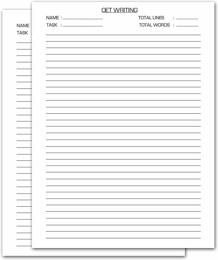 Flipkart.com | WAYTOBUY OET Writing A4 30 Sheets/Paper Two Side Black ...
