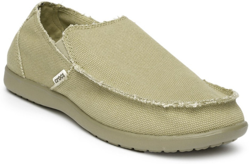 CROCS Men Khaki Brown Santa Cruz Slip 