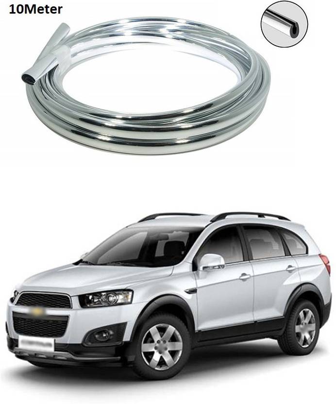 XZRTZ Chrome Sticky Car Door Edge Scratch Guard Trim Molding Protector