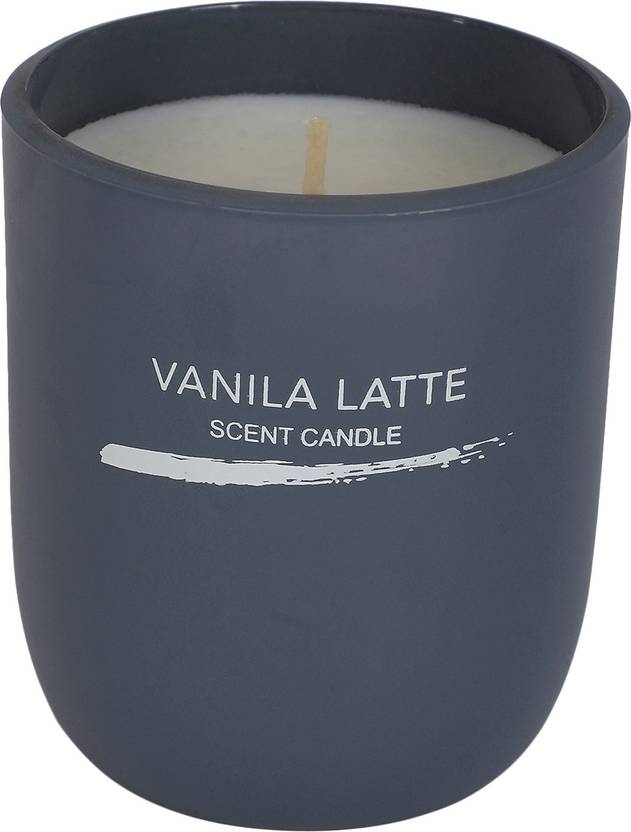 MINISO Inkjet Series Scented Candle Vanila Latte Grey Stress Relief