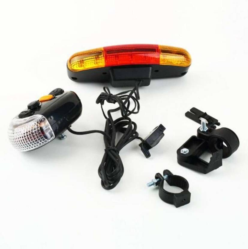 SHRI BICYCLES 3 in 1 Bicycle Bike Turn Signal Indicator Brake Tail 7 LED Light Electric Horn LED