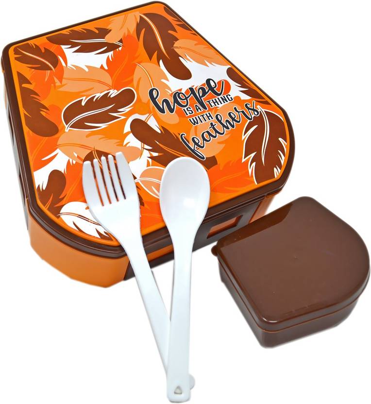 Flipkart SmartBuy Hope Lunch Box with spoon and folk For