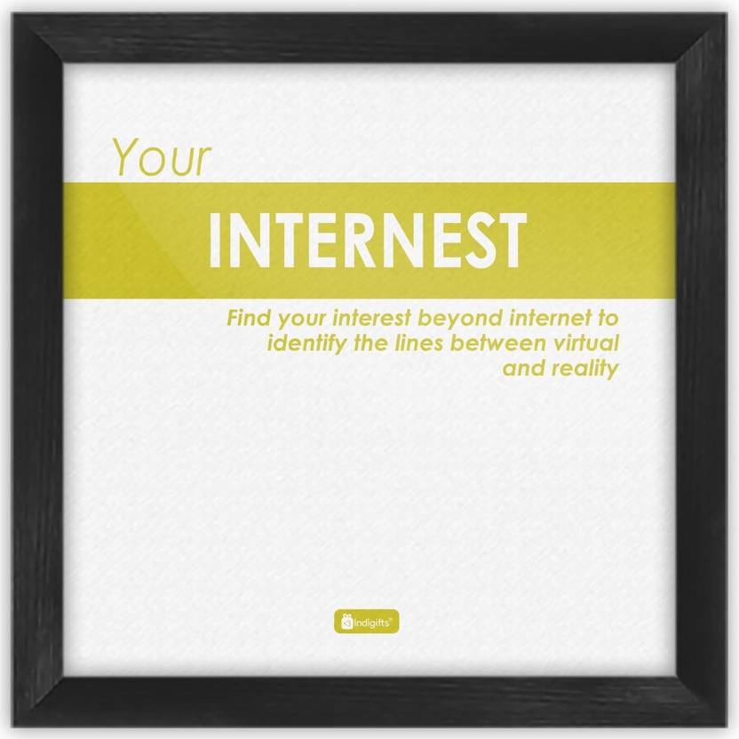 Funny Wall Posters, White Poster Frame 6X6 Inches, Quirky Humour Poster