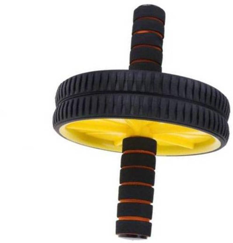 OneRetail Double Wheel Ab Roller For Gym Exercise Ab Workout Ab Exerciser(Multicolor)