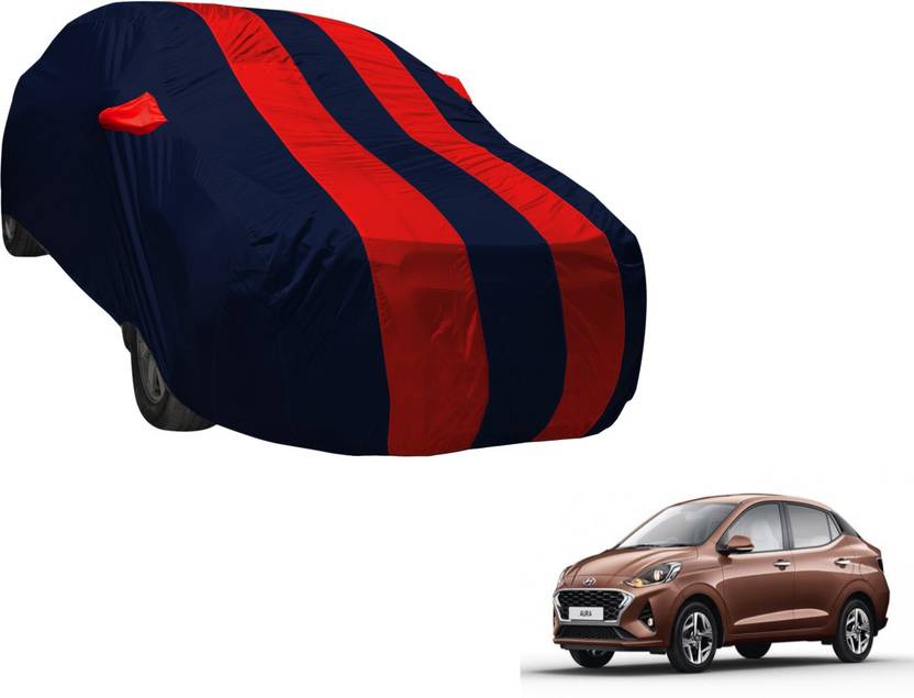 MOCKHE Car Cover For Hyundai Aura (With Mirror Pockets) Price in India