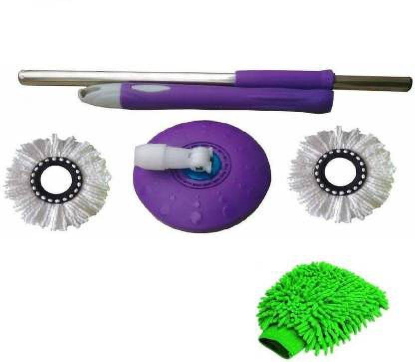 WDS India genuine Quality mop stick only String Mop (Purple) String Mop