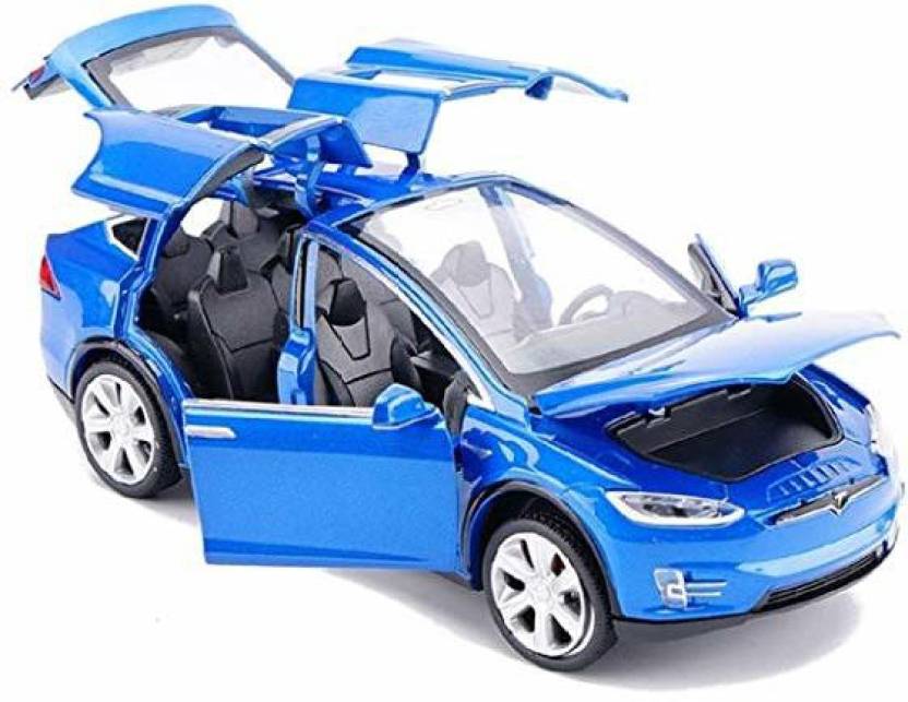 b.h.fashion Diecast Model Cars Tesla Toy Cars Model X 90 Alloy Pull ...