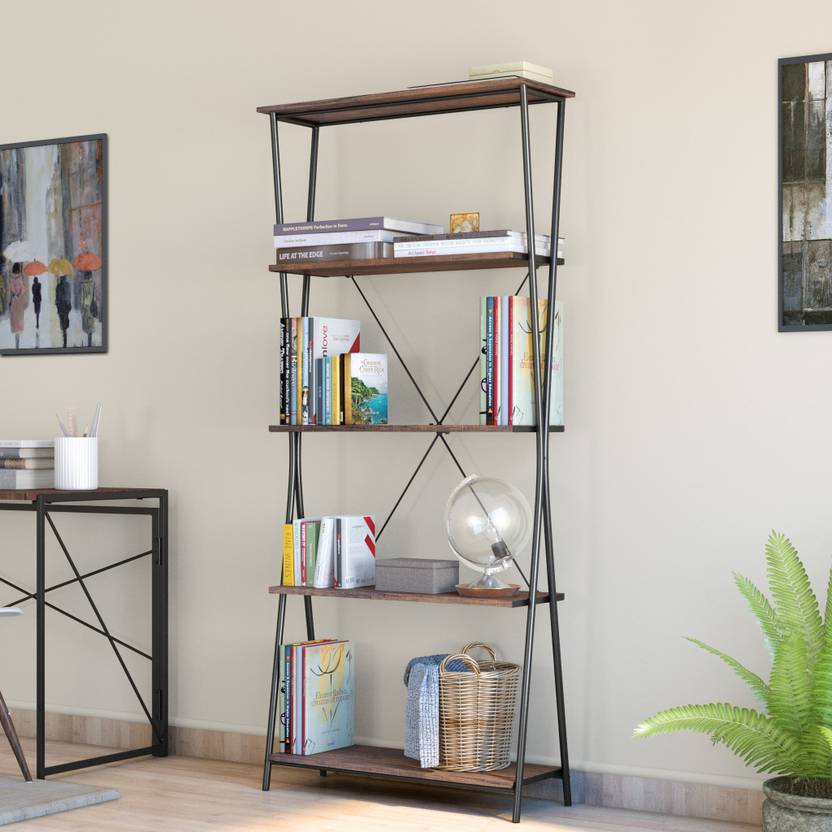 Flipkart Perfect Homes Studio Chopstix 5 Tier Metal Open Book Shelf