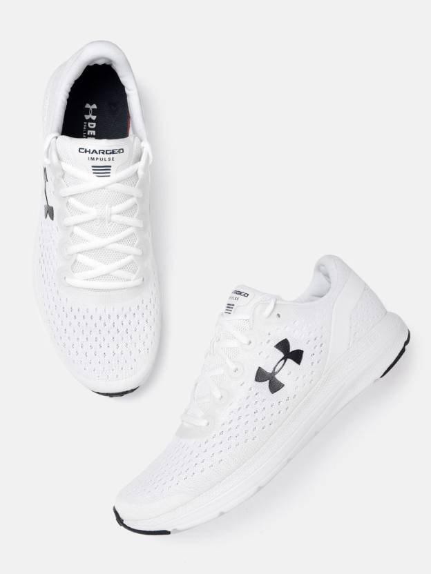 UNDER ARMOUR Men White Solid Charged Impulse Running Shoes Shoes For - Buy UNDER ARMOUR Men White Solid Charged Impulse Running Shoes Running For Men Online at Best Price -