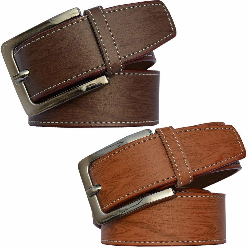 TANISHKA EXPORT Men & Women Casual, Party, Formal, Evening Beige, Tan Artificial Leather Belt