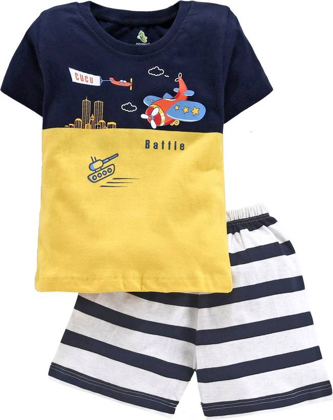 Cucumber Baby Boys & Baby Girls Casual Tshirt Shorts Price in India