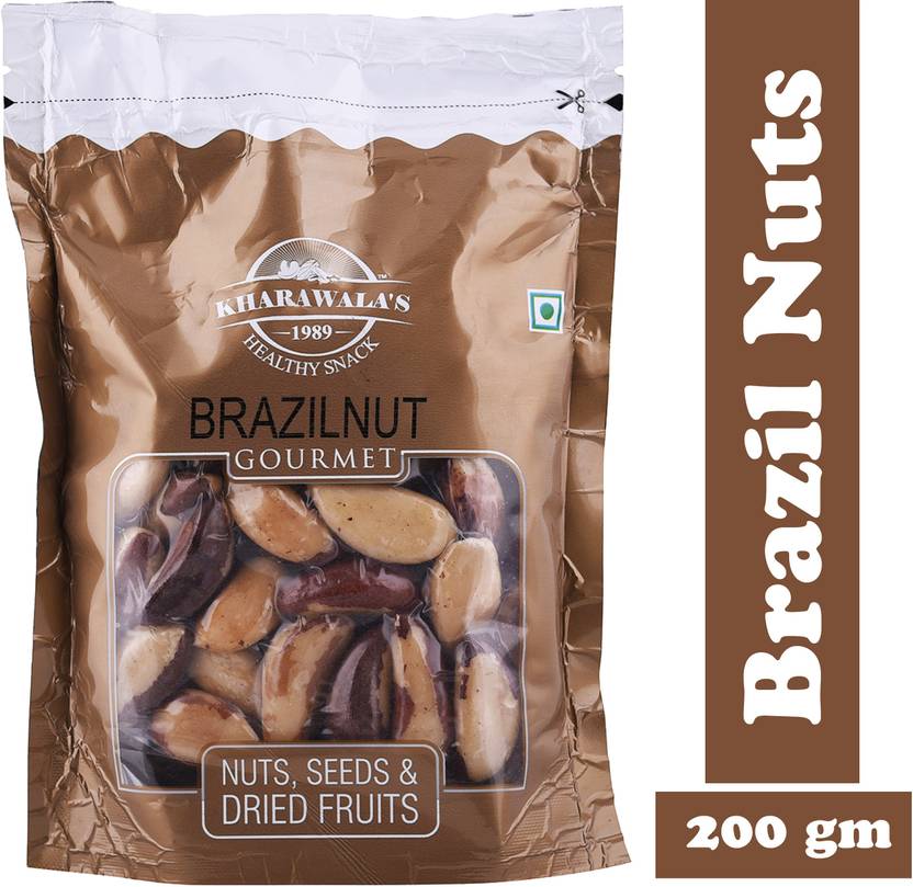 KHARAWALA'S United State Jumbo Premium Quality Brazil Nut 200 Grams Brazil Nuts Price in India