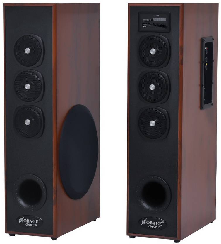Buy Obage DT2605 Dual Tower Speakers with Bluetooth,FM and USB 100 W