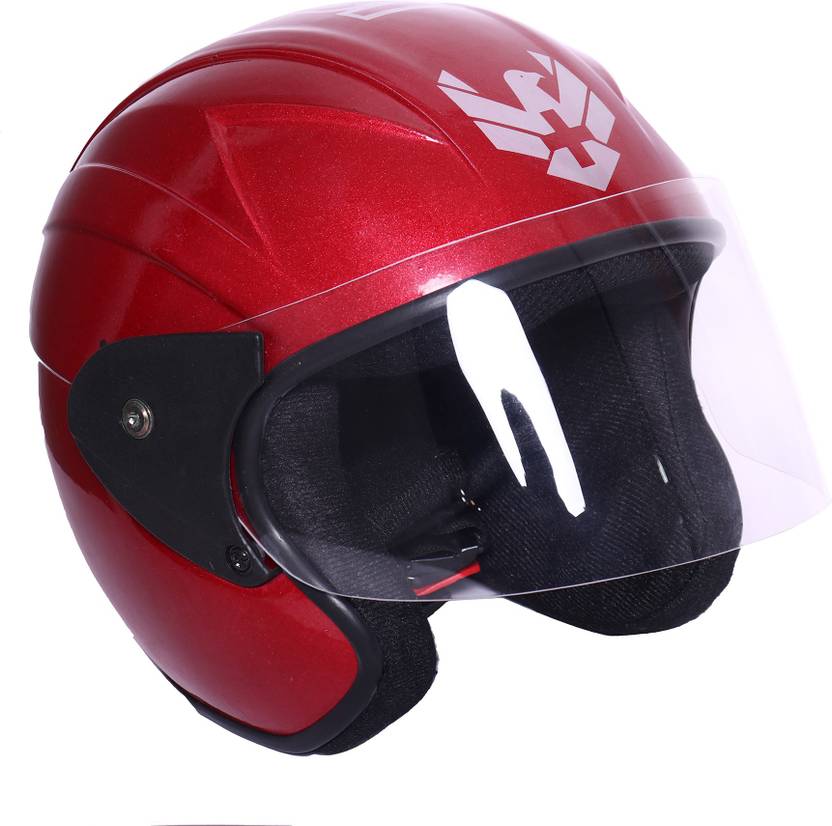 SUZUKI HELMET HALF FACE GLOSSY RED Motorbike Helmet Buy SUZUKI HELMET