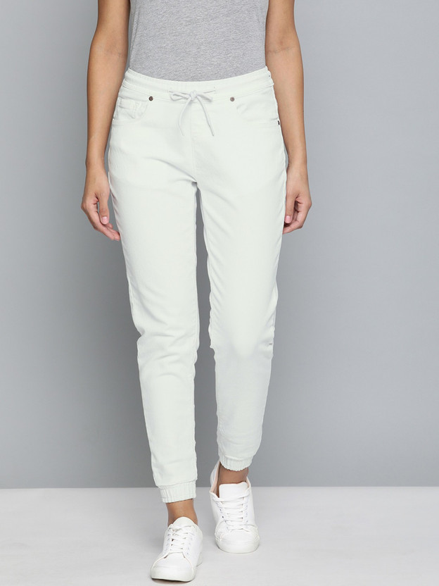 white joggers women