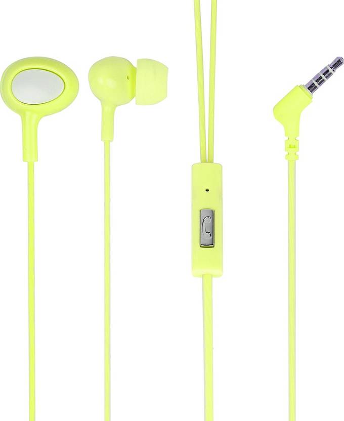 MINISO Unique In ear Earphone With Mic And Controller Yellow Wired Headset Price In India 