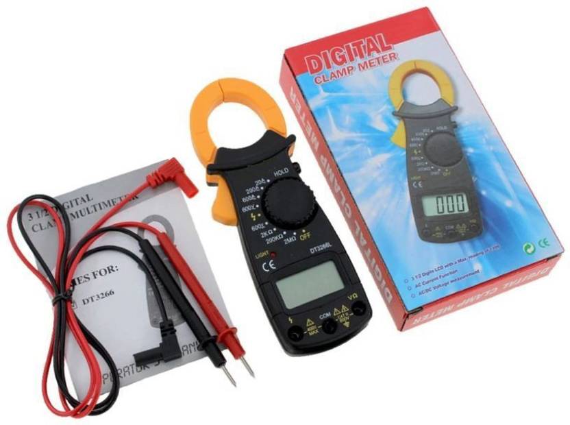 GoodsBazaar 3266 Mini PocketSized Digital Clamp Meter Electronic Tong