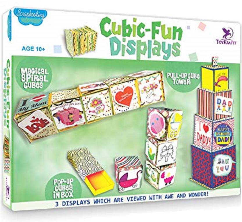 ToyKraft Cubic FunDisplays Paper Craft Kit for 10 yearolds and