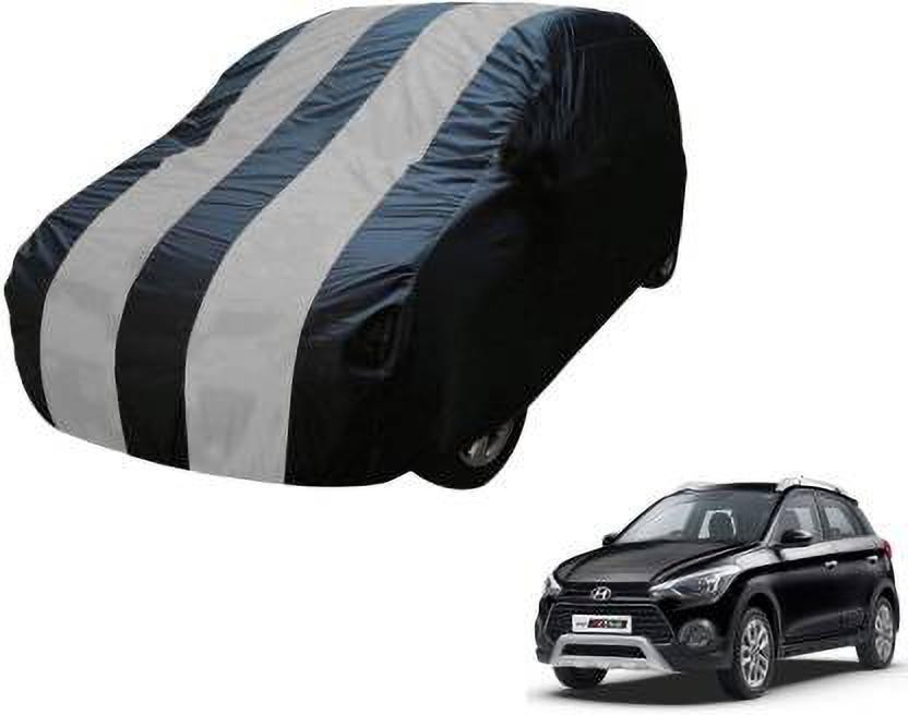 online Retail Car Cover For Hyundai i20 Active (Without Mirror Pockets)(Black, Grey)