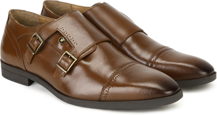 Louis philippe monk strap shoes clearance