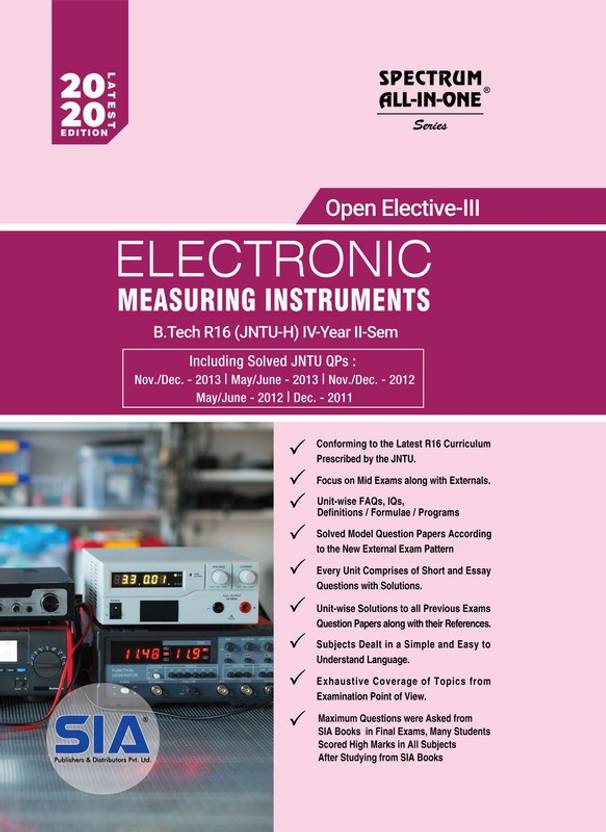 Electronic Measuring Instruments, (Open ElectiveIII) B.Tech IVYear II