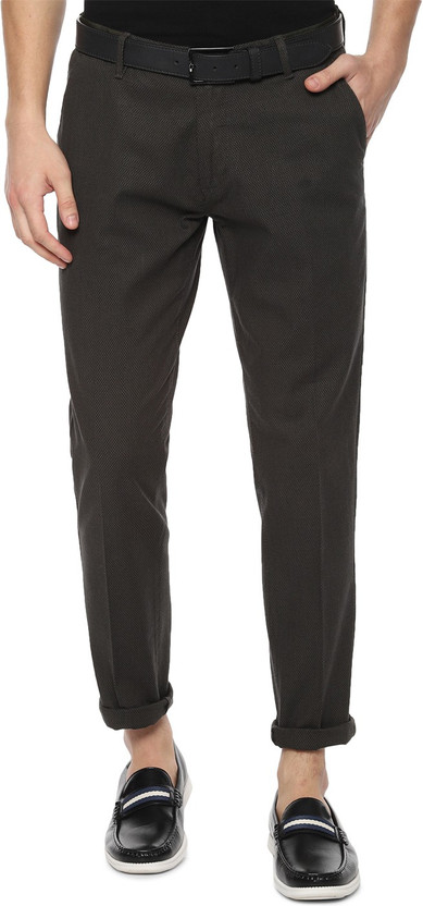 LOUIS PHILIPPE Slim Fit Men Black 
