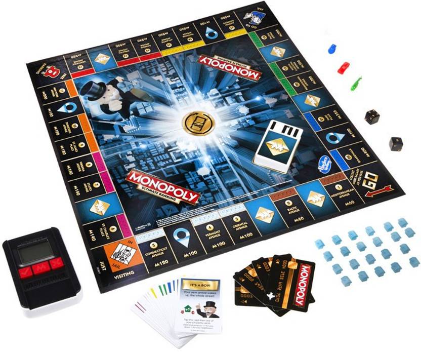 Monopoly Game Ultimate Banking Edition Board Game, Electronic Banking