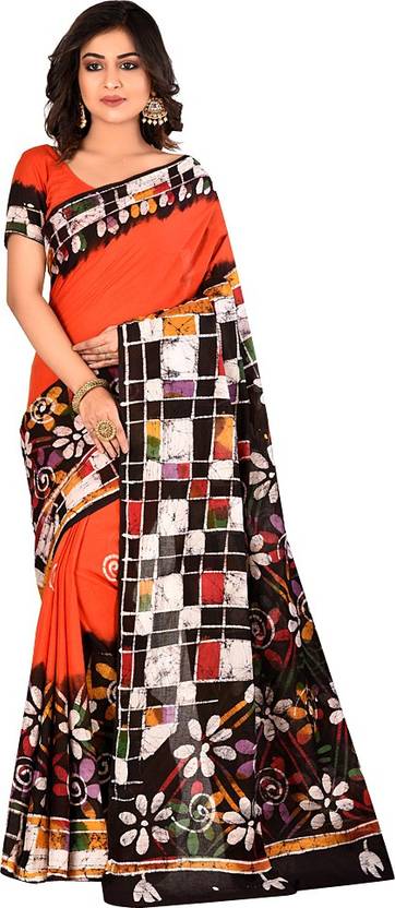 jamini cotton printed saree