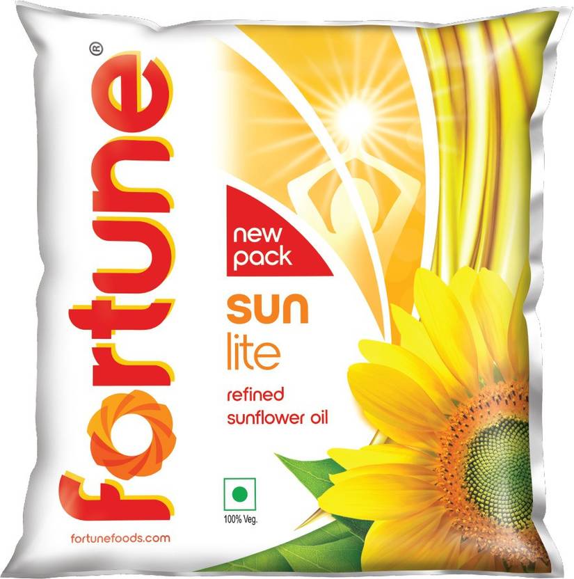 Fortune Sunlite Refined Sunflower Oil Pouch Price in India Buy