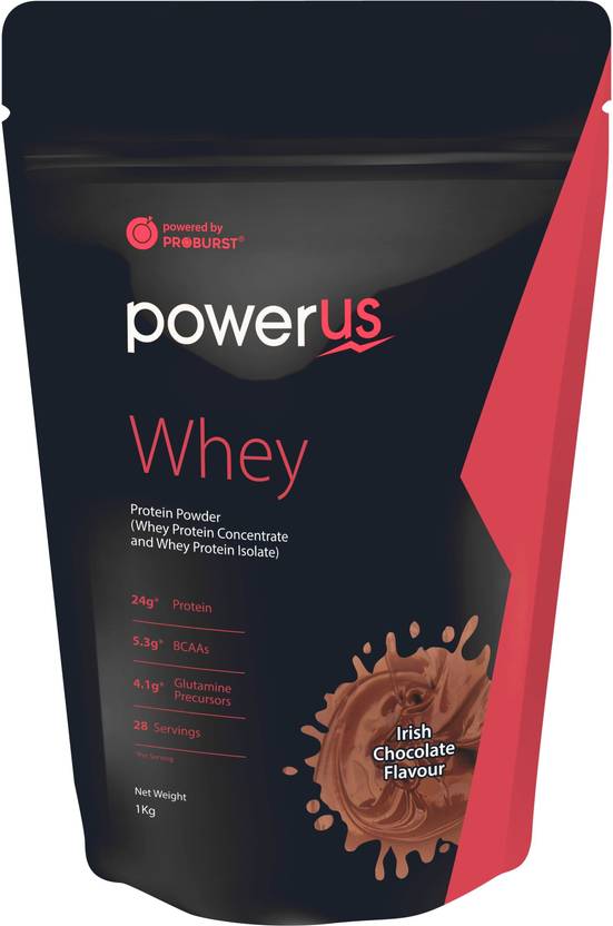 Powerus Whey Irish Chocolate 1 Kg Whey Protein Price in India Buy