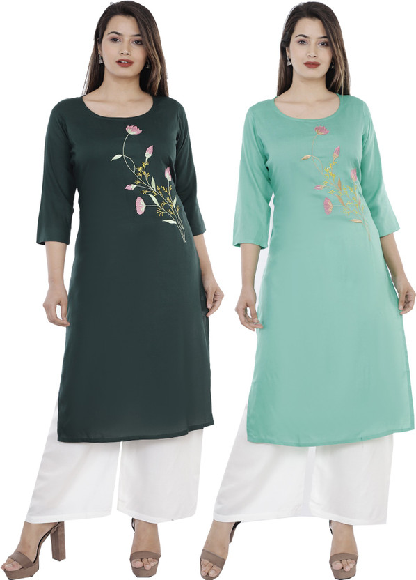 embroidered kurtis on homeshop18