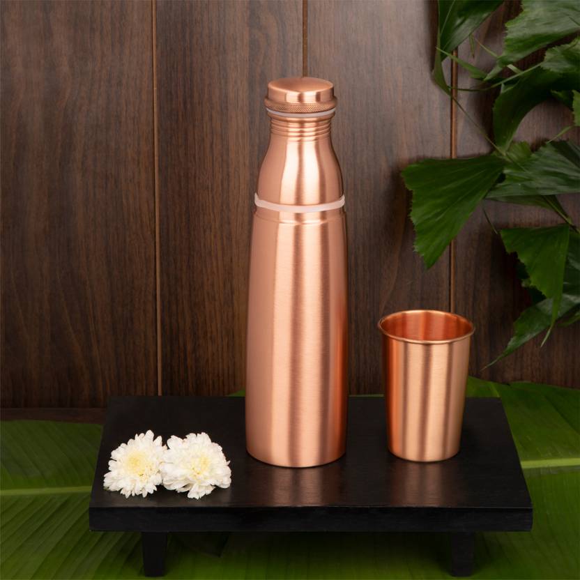 Flipkart SmartBuy Pure Copper Bottle With Glass 1000 ml Bottle Buy