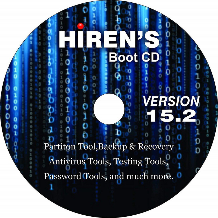 COMPATIBLE Hiren's Boot CD 15.2 DVD Restore Repair Diagnose Boot on any PC or Laptop(10 Year)