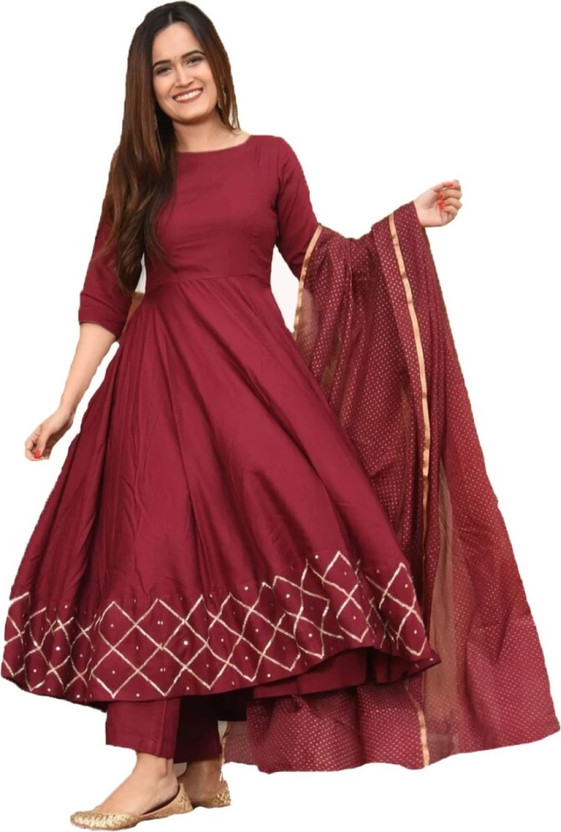 maroon colour ka kurti