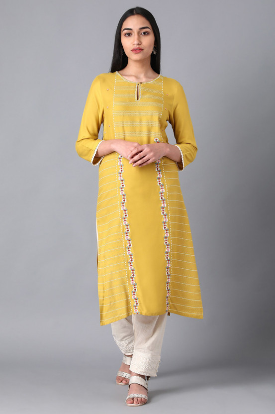 w kurti yellow