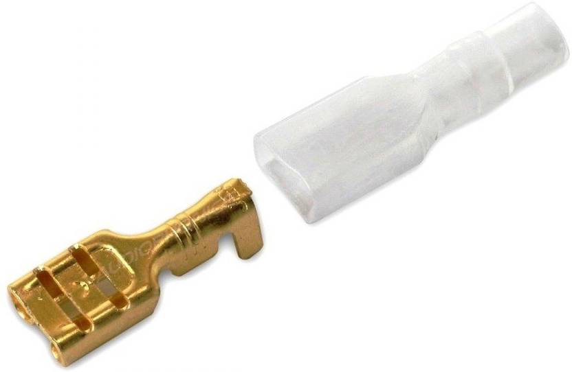 Divinext 100pc+100pc 6 mm Electrical Wire Cable Golden Thimble