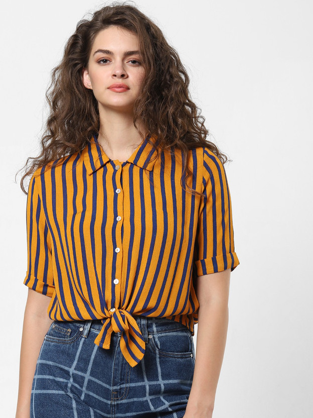multicolor striped shirt womens