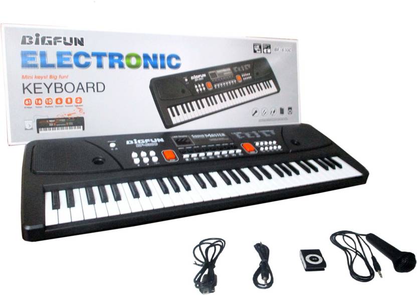 BIGFUN 630C 61 Key Piano Keyboard Toy with LED display , Mic and Mobile