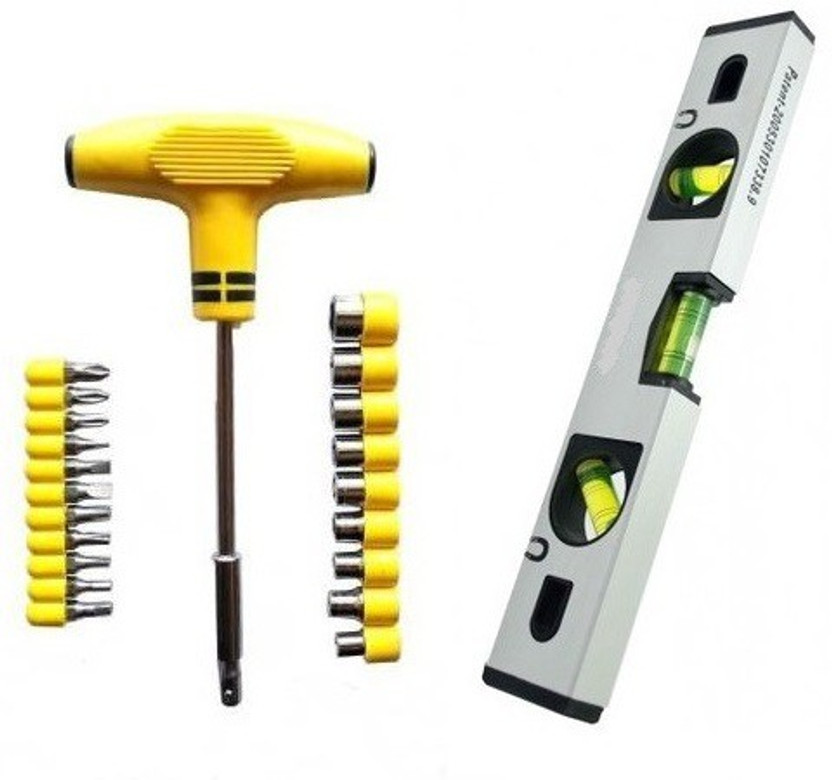 ANGEL HARDWARE 24 pcs interchangeable Magnetic Carpenter's Level(34 cm)