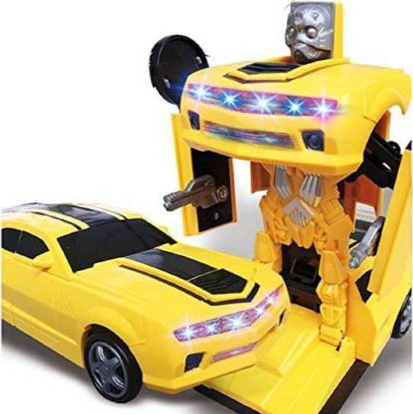 AT COLLECTION Car Converting To Robot Transformer Toy For Kids Car